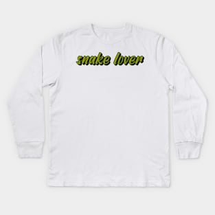 snake lover Kids Long Sleeve T-Shirt